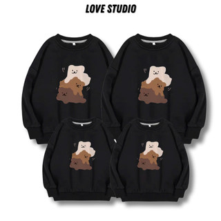 Áo gia đình thu đông,áo Hoodie Sweater mẫu Gia Đình Gấu chất Nỉ Bông 100% Cotton Premium đủ size Local Brand L66 [A282]
