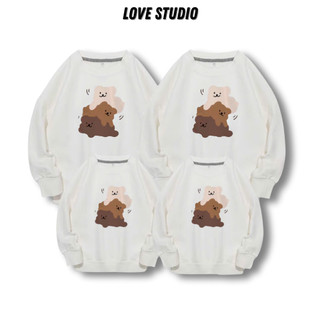 Áo gia đình thu đông,áo Hoodie Sweater mẫu Gia Đình Gấu chất Nỉ Bông 100% Cotton Premium đủ size Local Brand L66 [A282]