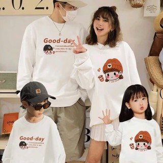 Áo gia đình thu đông,áo Hoodie Sweater mẫu Good day chất Nỉ Bông 100% Cotton Premium đủ size Local Brand L66