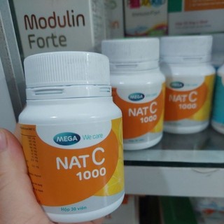 Nat C 1000mg _ Bổ sung vitaminC 1000mg( lọ 30 viên )