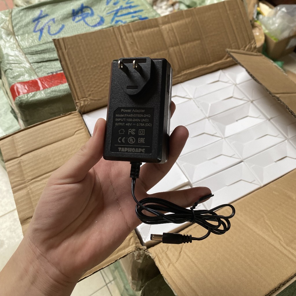 Nguồn điện DC 48V - 0.75A modem, router, switch, wifi Aruba, Ruckus ...