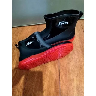 Ủng ngắn đi mưa 829 size 38-43 đế cứng, ủng làm vườn, ủng đi phượt