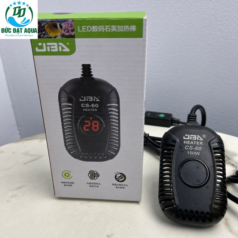 Sưởi bể cá mini CS-600 thiết kế nhỏ gọn sang trọng công xuất 50w-100w-150w 4