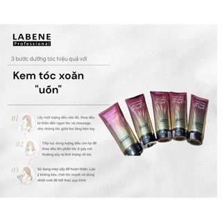 Kem tóc xoăn 60 Sec Mask, dưỡng tóc xoăn hiệu quả, giữ nếp nhẹ và không gây bết dính tóc tuýp 250ml | LABENE