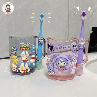 CỐC ĐÁNH RĂNG SÚC MIỆNG KUROMI / MELODY / PHI HÀNH GIA DỄ THƯƠNG CHẤT LIỆU CAO CẤP KÈM STICKER VÀ BÀN CHẢI