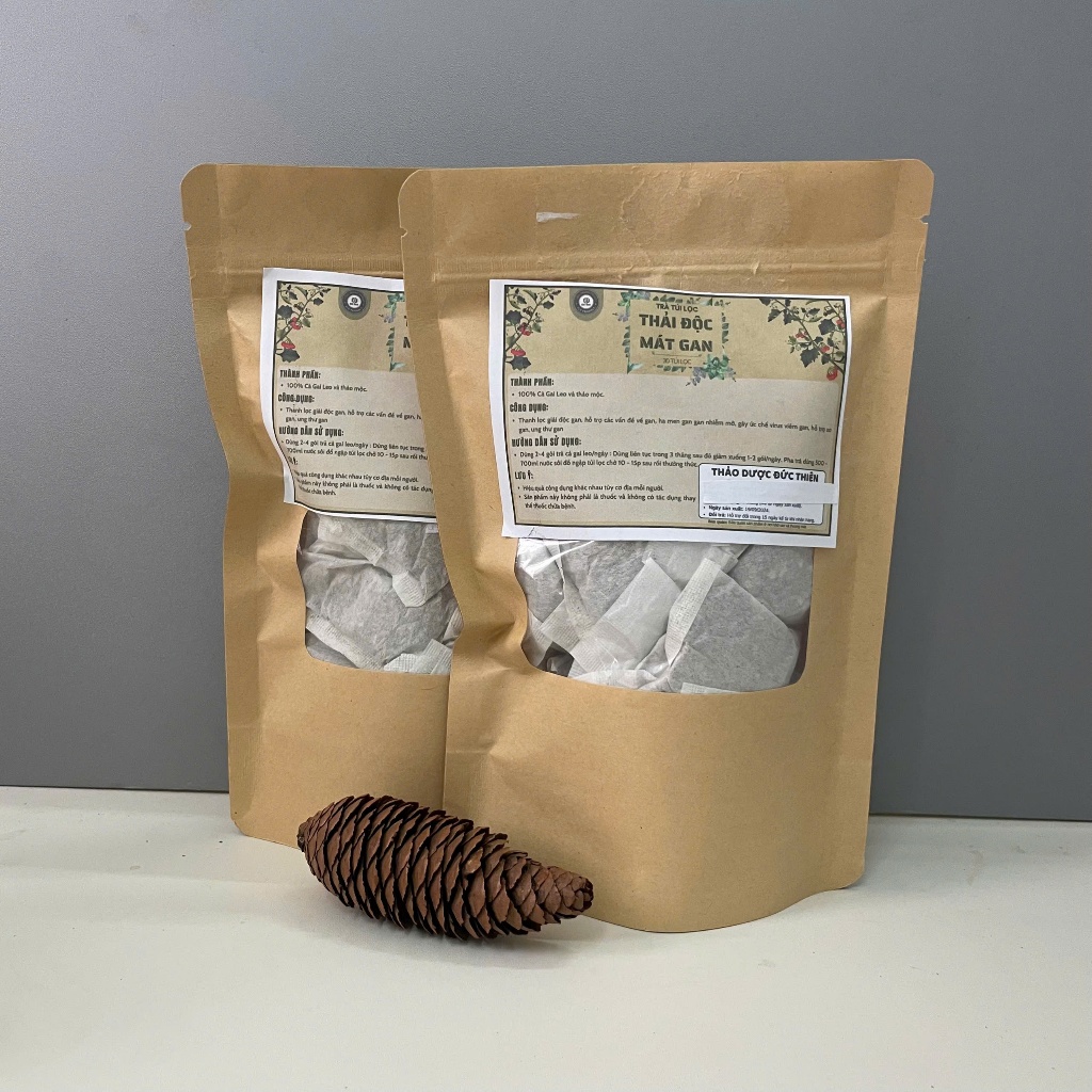 Trà Thải Độc Mát Gan Túi Lọc Đức Thiện (Set 30 Túi Lọc) - Mát Gan, Lợi Tiểu, Hạ Men Gan