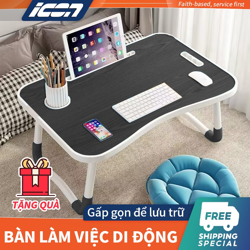 ICON bàn học gấp gọn Bàn làm việc cho máy tính xách tay, thích hợp cho sinh viên và người đi làm