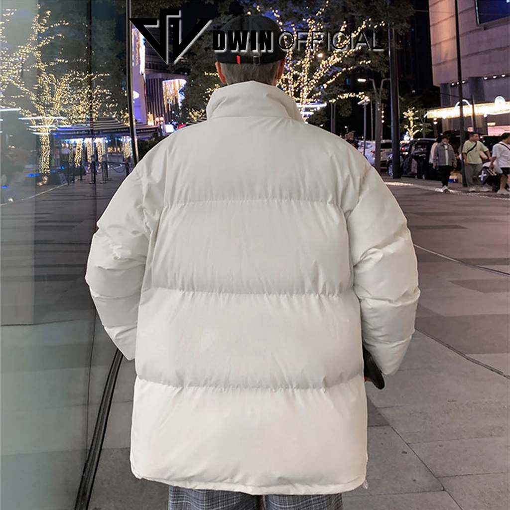 Ảnh Áo khoác phao nam nữ DWIN local brand form oversize cổ cao unisex trần bông dày dặn siêu ấm 4