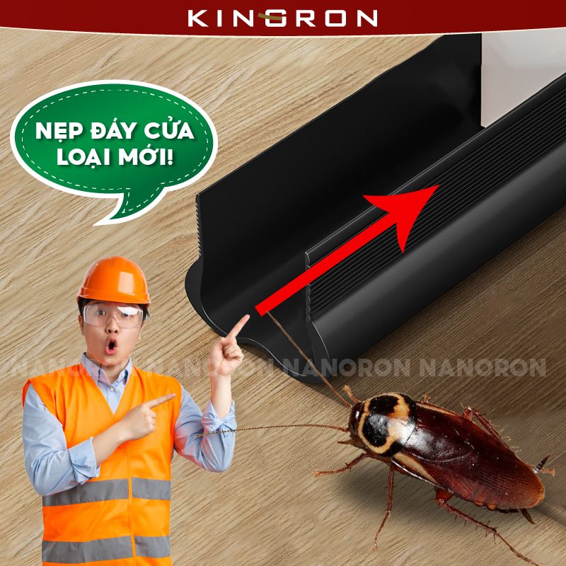 Chặn cửa PVC ngăn thoát hơi máy lạnh, chống côn trùng chuột bọ NANORON ...