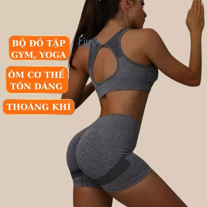 Bộ Đồ Tập Gym Goya Nữ Fitty Fitness, Set Đồ Tập Thể Thao Nữ Thoáng Khí Ôm Body Nâng Tôn Dáng Quyến Rũ S16