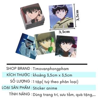 Sticker Kaito Kid Conan Hình Dán Anime Cute Trang Trí Sổ Tay Ốp Điện Thoại Timo ST109