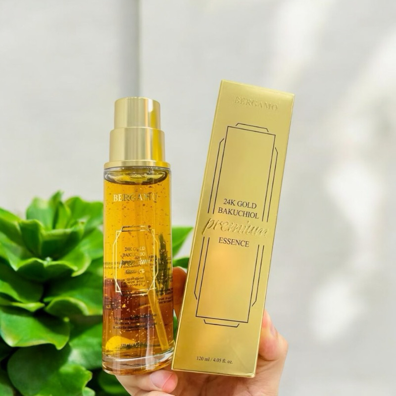Tinh chất Bergamo 24K Gold Bakuchiol – Dưỡng sáng, mờ nhăn, cấp ẩm căng bóng (120ml