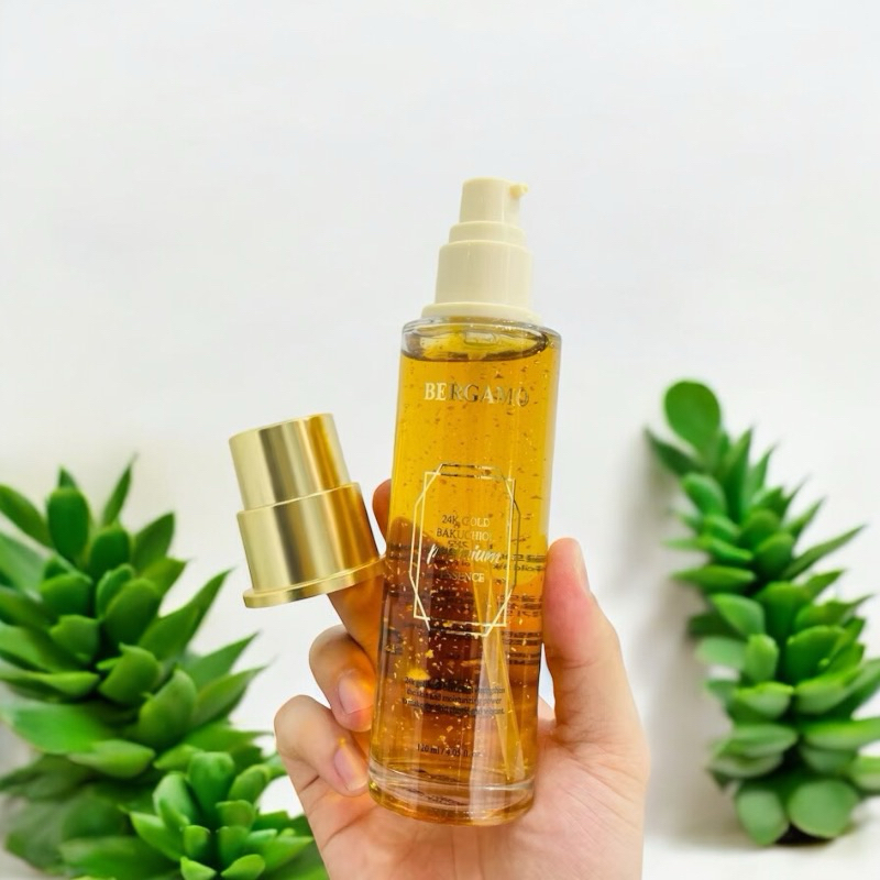 Tinh chất Bergamo 24K Gold Bakuchiol – Dưỡng sáng, mờ nhăn, cấp ẩm căng bóng (120ml