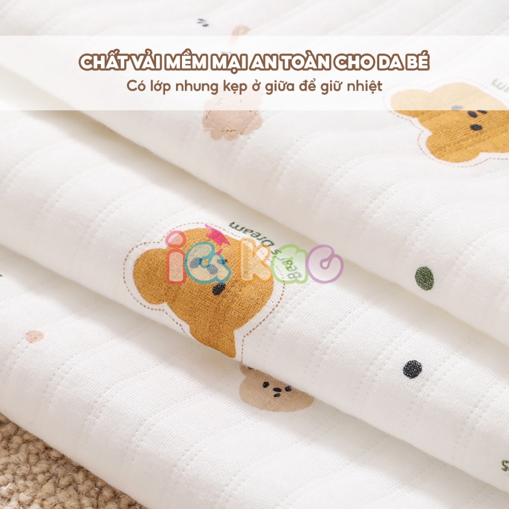 Ảnh Chăn Ủ Cho Bé Himom, Chăn Quấn Cotton Xốp Nhẹ, Mềm Mại An Toàn, Họa Tiết Dễ Thương UC08 IQKAO 1