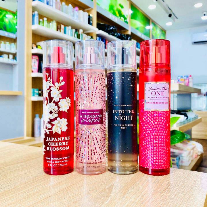 body mist, Xịt thơm toàn thân Bath & Body Works 236ml Chính Hãng USA ngọt ngào, dễ thương (Bản Mỹ)