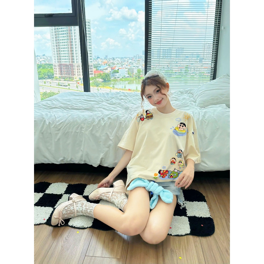 Ảnh Áo thun FIDE SHIN Bút Chì phông unisex form rộng local brand nam nữ cổ tròn oversize - AT104 2