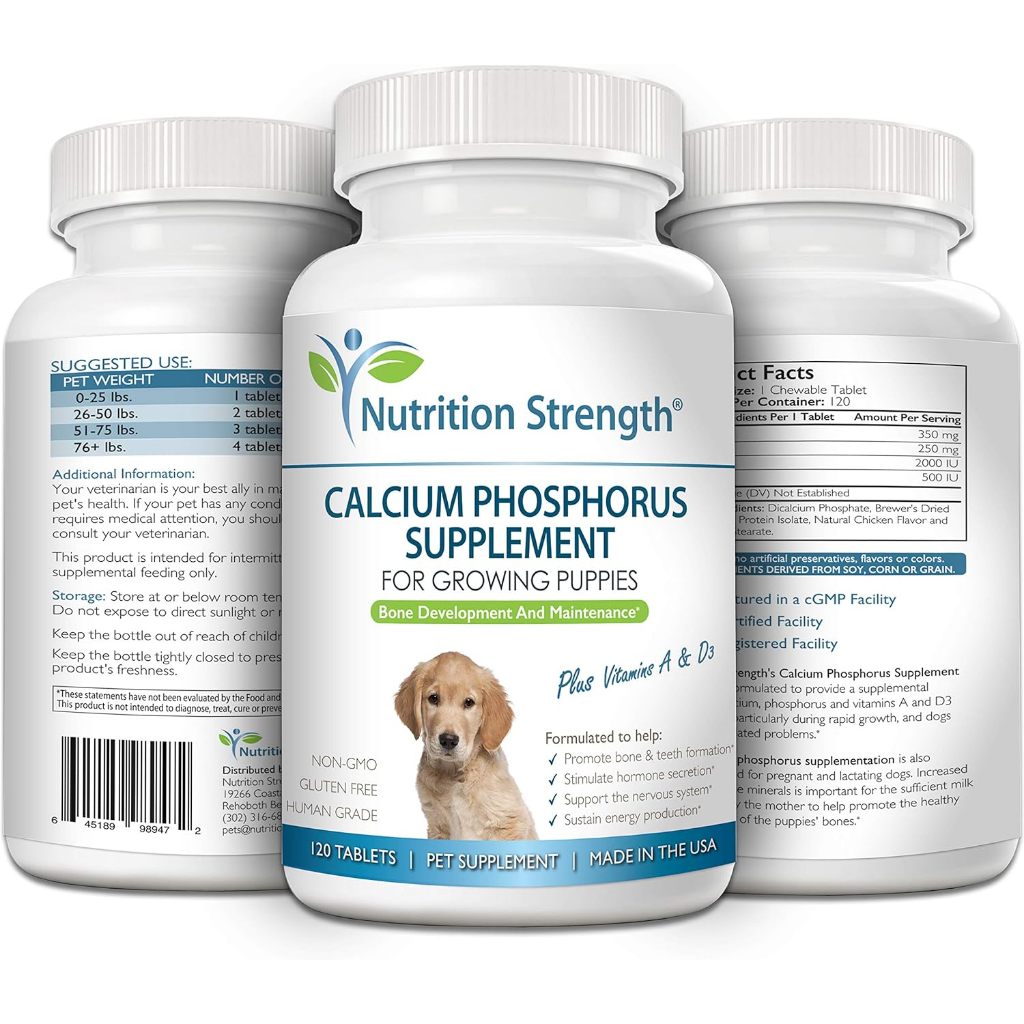 Canxi Cho chó mèo Nutrition Strength - lọ chiết 20 viên, Nhập khẩu USA