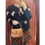 Áo LEN nữ HỌA TIẾT CÚN TRẮNG Hàng Quảng Châu áo len CARDIGAN ĐEN cài cúc nữ chất dày dặn mùa đông Order