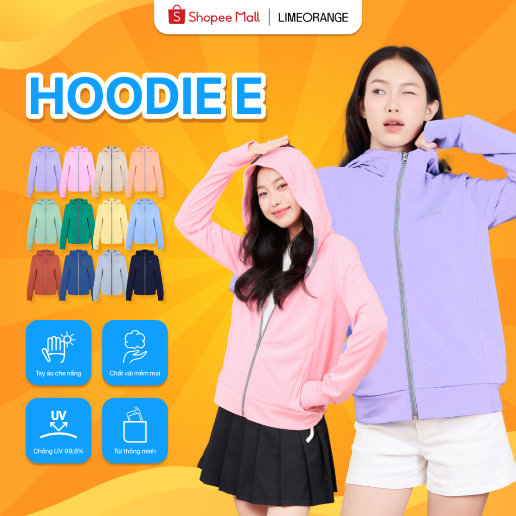 Hoodie lime orange best sale