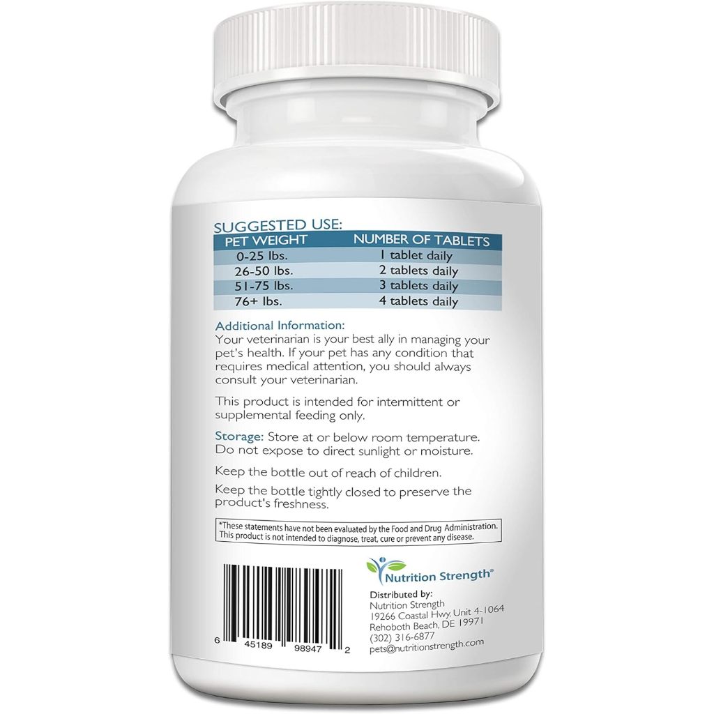 Viên canxi cho chó mèo Nutrition Strength, lọ chiết 10 viên, Nhập USA