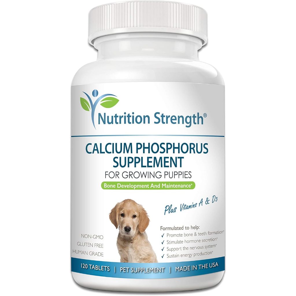 Viên canxi cho chó mèo Nutrition Strength, lọ chiết 10 viên, Nhập USA