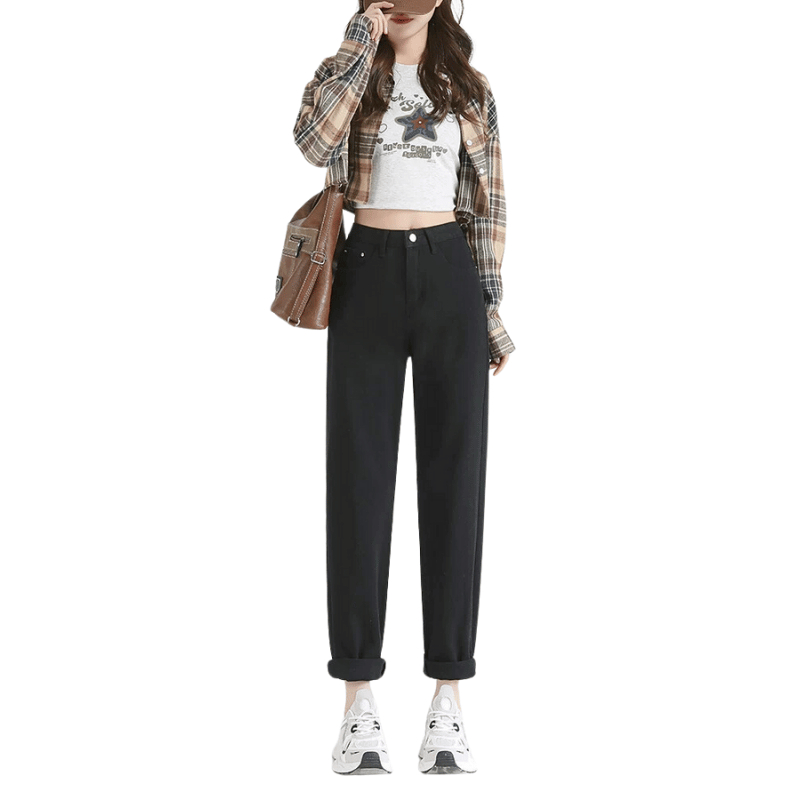45-110KG Quần Baggy Kaki Nữ Bigsize Khóa Kéo Lưng Thun - Kaki Thun Co Giãn - MÃ 37