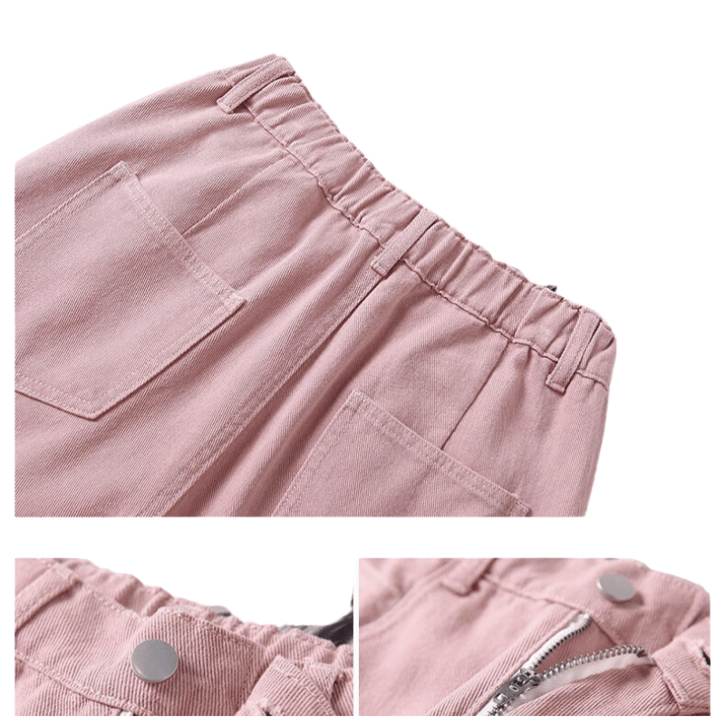 45-110KG Quần Baggy Kaki Nữ Bigsize Khóa Kéo Lưng Thun - Kaki Thun Co Giãn - MÃ 37