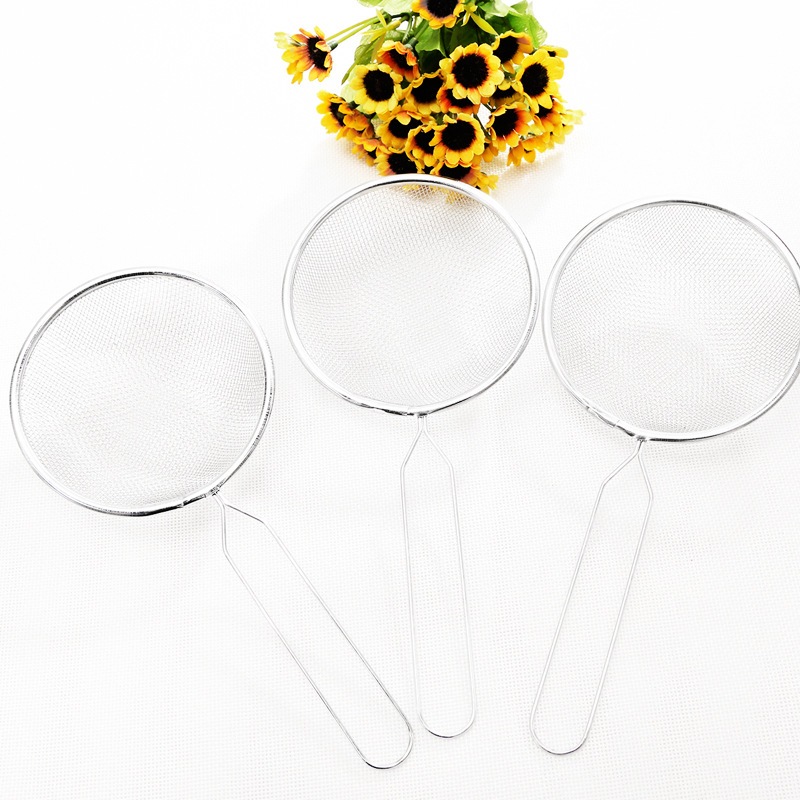 Ray Lọc Inox Cán Xanh - Vá Lưới Lọc Cháu, Lược Bột