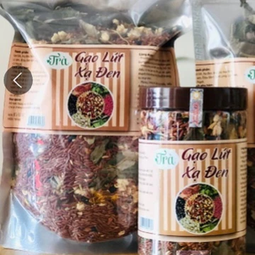 Trà gạo lứt xạ đen, đậu đen, đậu đỏ, hoa nhài, lá sen hỗ trợ giảm cân, đẹp da, hỗ trợ ngủ ngon