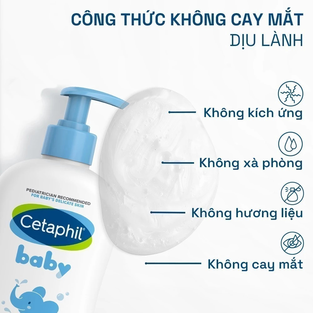 Sữa tắm gội Cetaphil cho bé - Cetaphil Baby Gentle Wash & Shampoo
