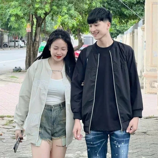 Áo Khoác Gió Bomber B BƠ R Logo Thêu 2 ớp  Cực Nét - Áo Khoác B BƠ R Thêu Họa Tiết Kẻ Sọc Caro Chất Liệu Vải Gió 2 Lớp,h