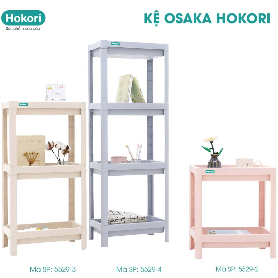 Kệ Để Đồ Đa Năng Osaka Hokori, Nhựa Việt Nhật Kệ Để Đồ Decor Nhà Cửa Xinh Xắn 5529
