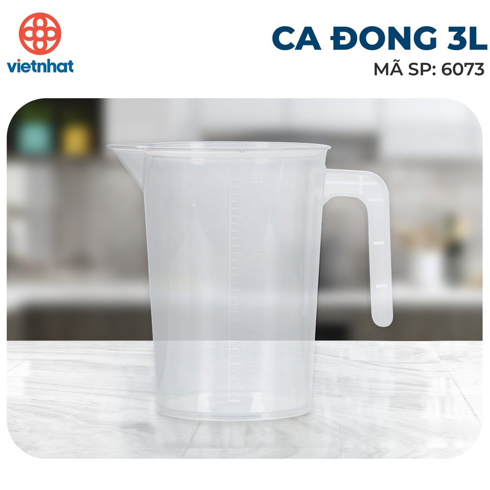 Ca Đong Nước Việt Nhật, Ca nước 1L 2L 3L, Ca nước việt nhật dùng để pha chế đồ uống tiện lợi