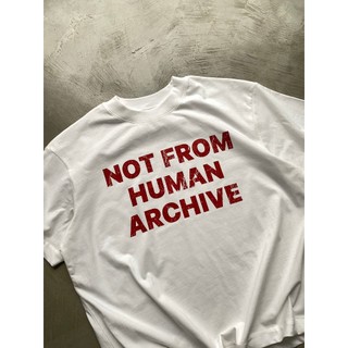 Áo thun MMESTLINE "NOT FROM HUMAN" form Boxy vải Premium Cotton