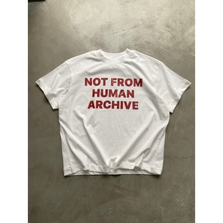 Áo thun MMESTLINE "NOT FROM HUMAN" form Boxy vải Premium Cotton