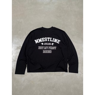 Áo Longsleeve MMESTLINE "RODEO" Áo thun tay dài Form Boxy in lụa nổi chất vải premium