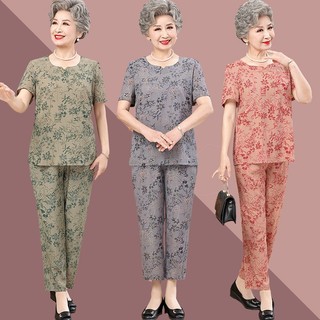 Top ️ Bộ quần áo trung niên Nữ BQ456 Women (Chất chuẩn như hình video)
