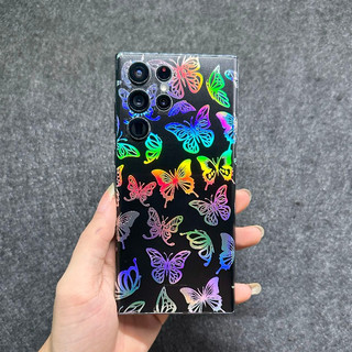 Miếng dán lưng Samsung PPF hình butterfly chuyển màu ngũ sắc
