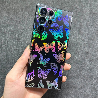 Miếng dán lưng Samsung PPF hình butterfly chuyển màu ngũ sắc