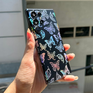 Miếng dán lưng Samsung PPF hình butterfly chuyển màu ngũ sắc