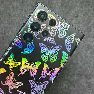 Miếng dán lưng Samsung PPF hình butterfly chuyển màu ngũ sắc