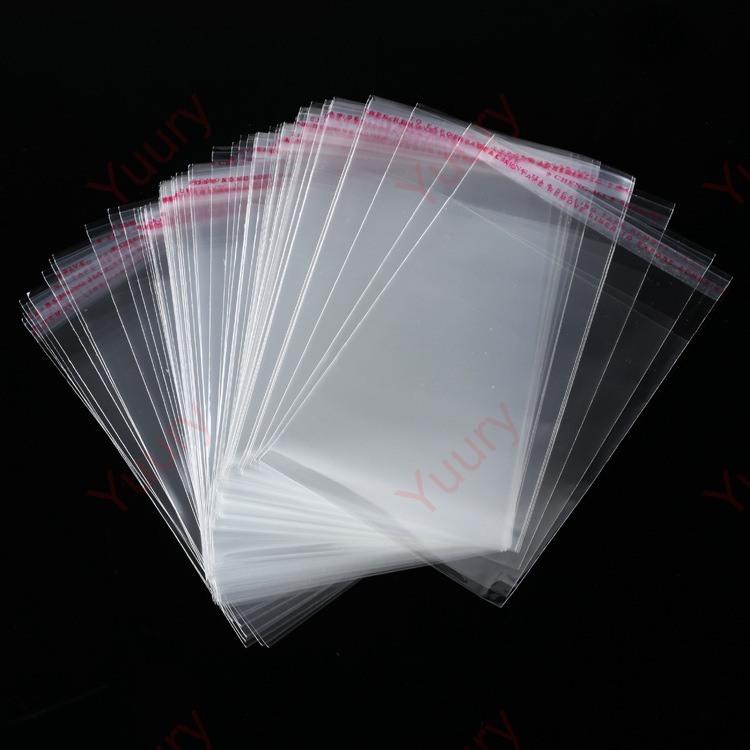 100g-200g-500g Túi OPP Dán Miệng Đầy Đủ Size Loại Dày KT: Rộng x Dài + Nắp Dán