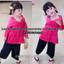Bộ bà ba tay dài cho bé gái, bộ nàng thơ xinh xắn, điệu đà cho bé, làm từ chất gấm và lụa mềm mại