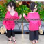 Bộ bà ba tay dài cho bé gái, bộ nàng thơ xinh xắn, điệu đà cho bé, làm từ chất gấm và lụa mềm mại