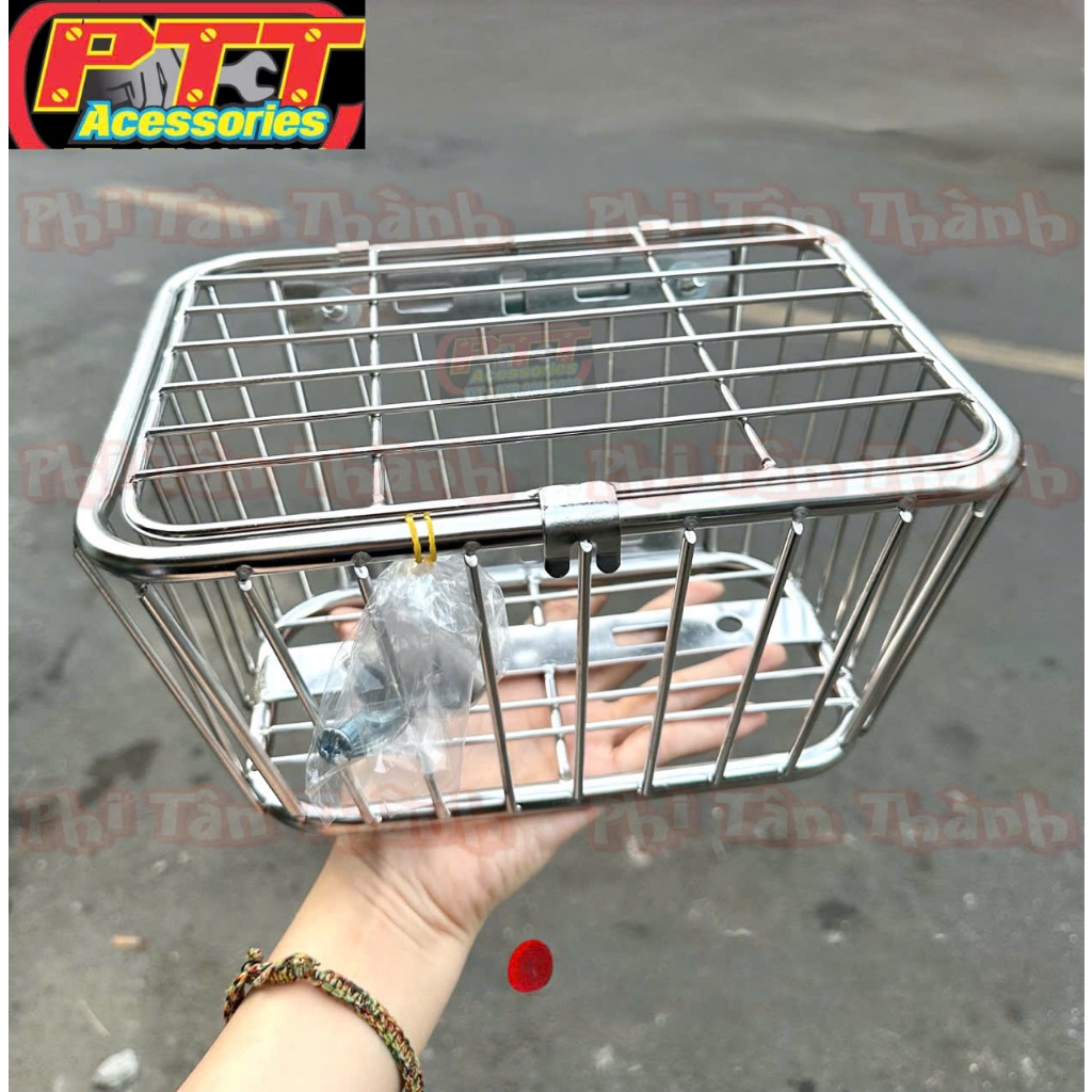 RỔ INOX CÓ NẮP ĐA NĂNG SỬ DỤNG CHO CÁC DÒNG XE | Shopee Việt Nam