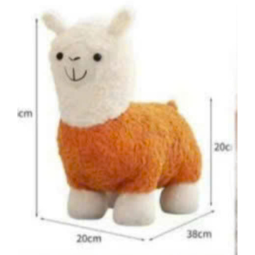 Xe chòi chân thú bông lạc đà - ghế ngồi lạc đà alpacađáng yêu cho bé 1-3 tuổi có bánh xe di chuyển