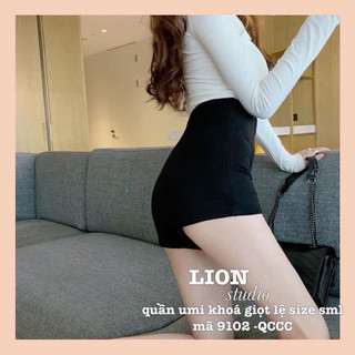 QCL1 Q6281 Quần sooc umi khoá giọt lệ sau cạp cao dáng ôm đẹp xuất sắc tôn body mix cả thế giới