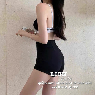 QCL1 Q6281 Quần sooc umi khoá giọt lệ sau cạp cao dáng ôm đẹp xuất sắc tôn body mix cả thế giới