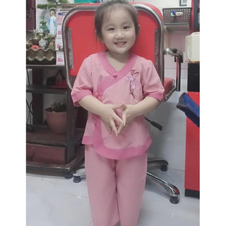 Tim Phối Bé Gái # Đồ Bộ Bé Đi Chùa