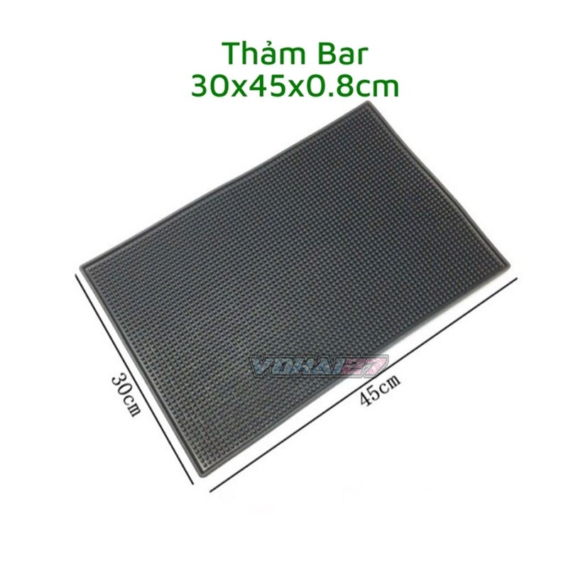 Thảm bar pha chế, thảm bar cao su chống trượt, chống rỉ nước siêu bền các size